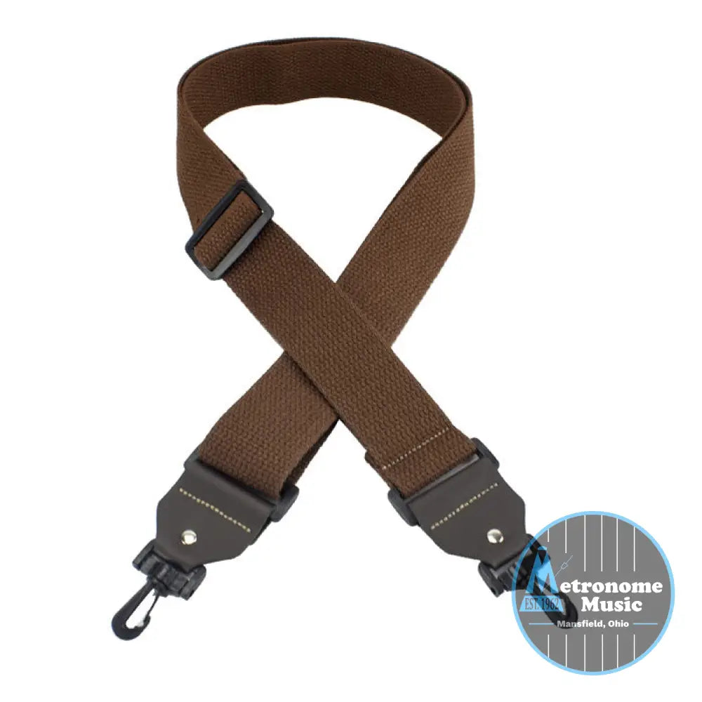 BROWN- BANJO STRAP BASIC COTTON - Metronome Music Inc.