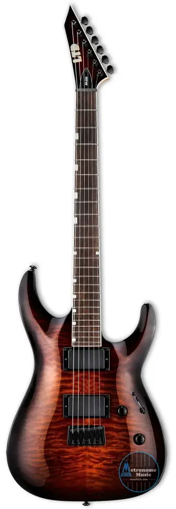 ESP LTD MH-200HT QM - Dark Brown Sunburst