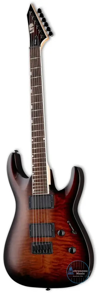 ESP LTD MH-200HT QM - Dark Brown Sunburst