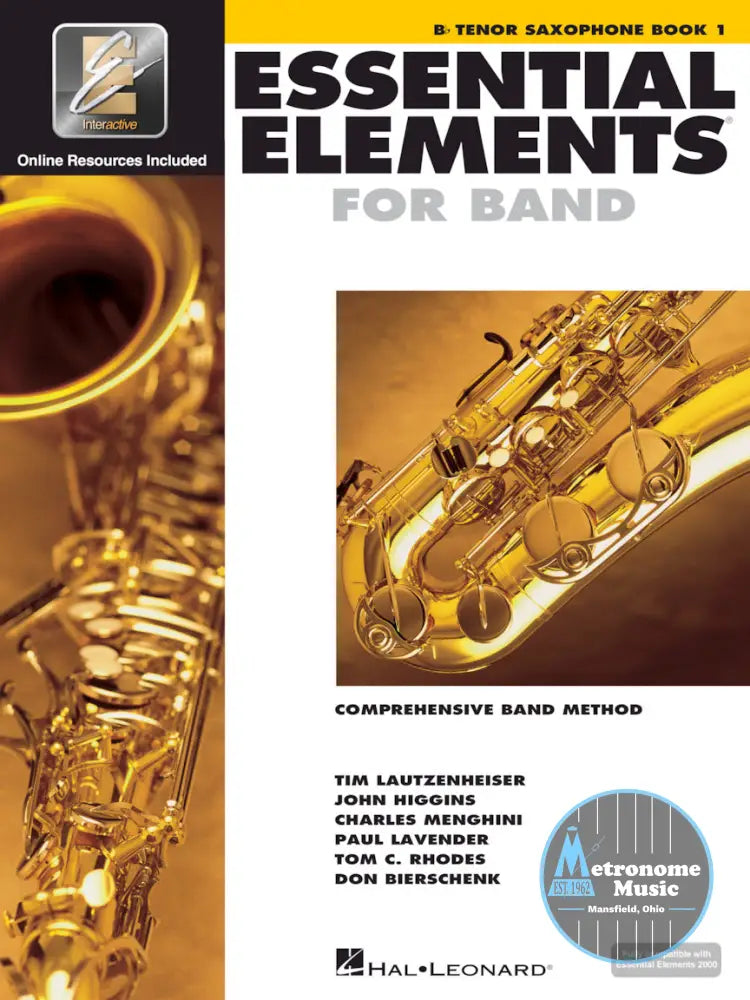 Essential Elements for Band, Bb Tenor Saxophone Book 1 - Metronome Music Inc.
