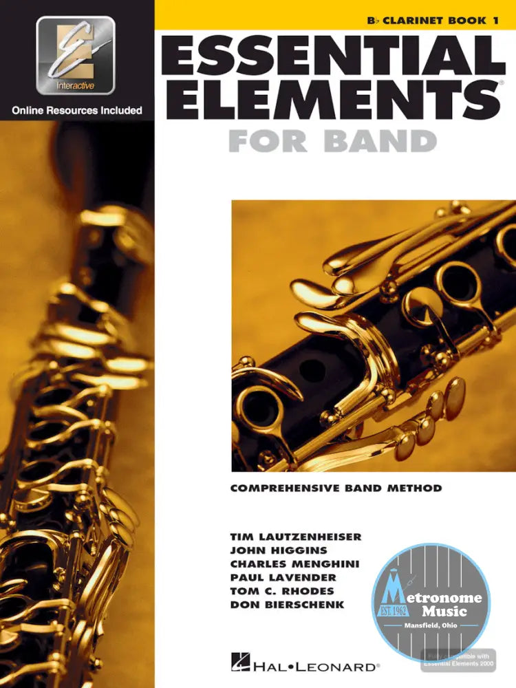 Essential Elements for Band, Clarinet Book 1 - Metronome Music Inc.