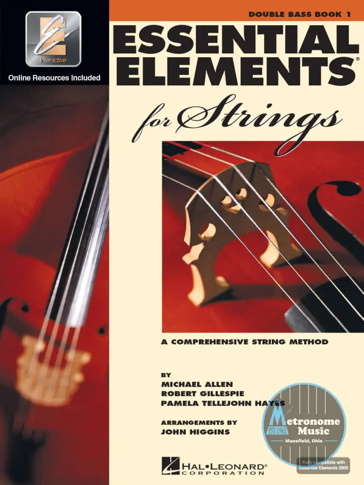 Essential Elements for Strings, Double Bass Book 1 - Metronome Music Inc.
