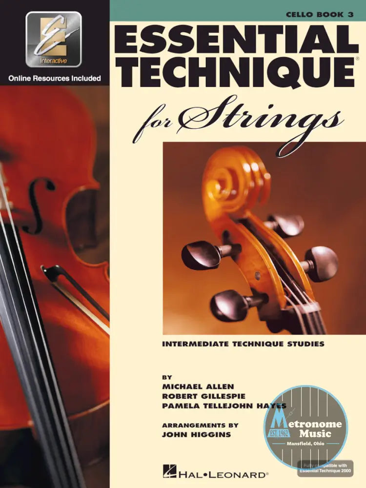 Essential Technique for Strings, Cello Book 3 - Metronome Music Inc.