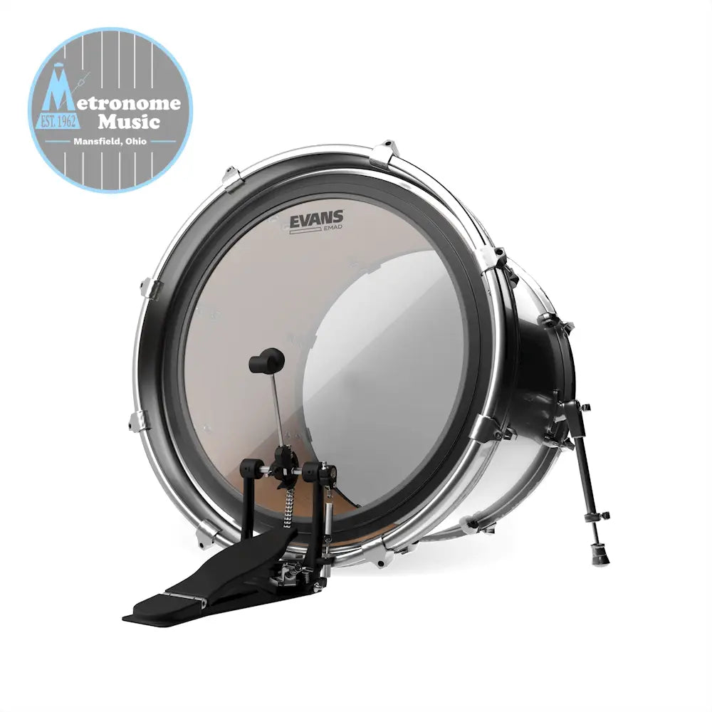 Evans EMAD Clear Batter Bass Head, - 24" - Metronome Music Inc.