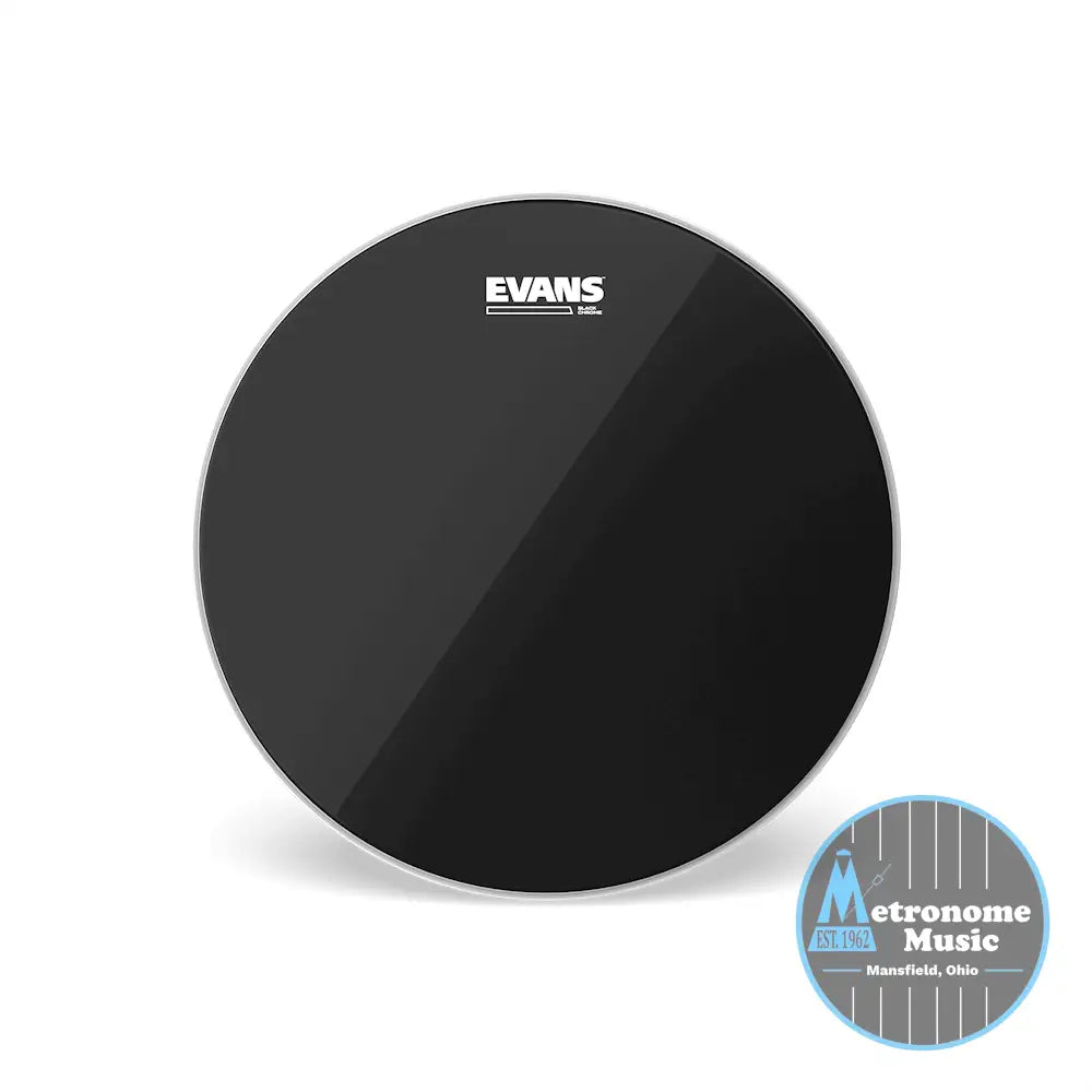 Evans Black Chrome Drumhead, TT13CHR- 13" - Metronome Music Inc.