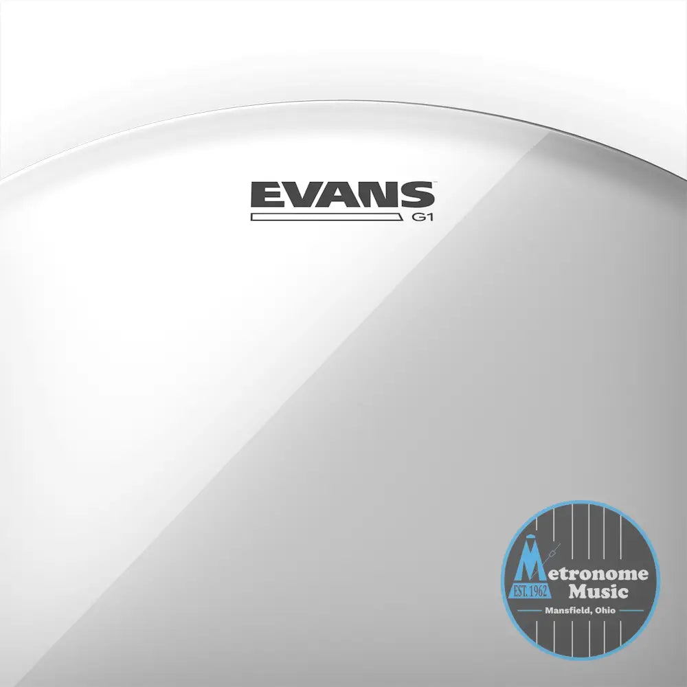 Evans G1 Clear Drumhead, TT12G1- 12" - Metronome Music Inc.