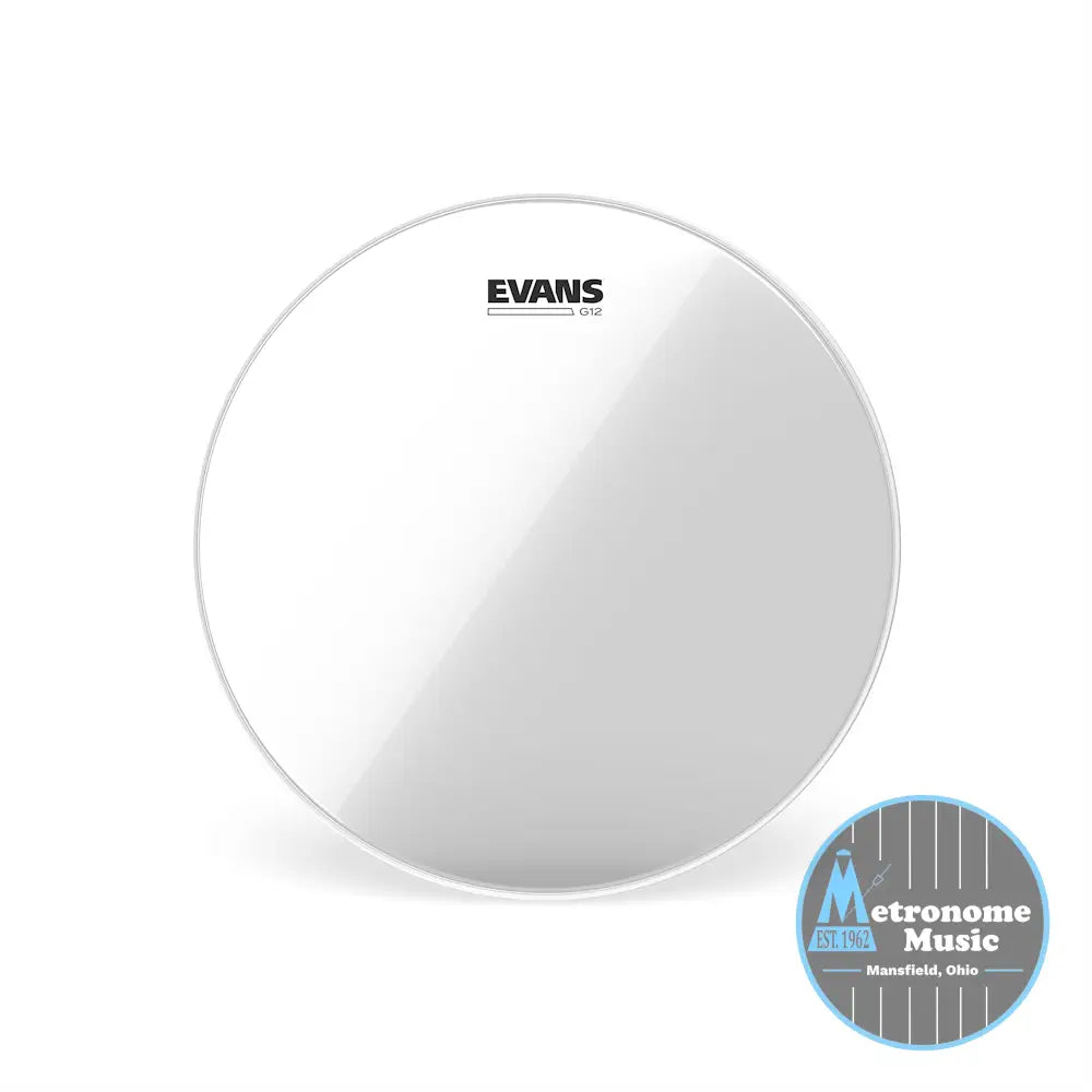 Evans G12 Clear Drumhead, TT12G12- 12" - Metronome Music Inc.