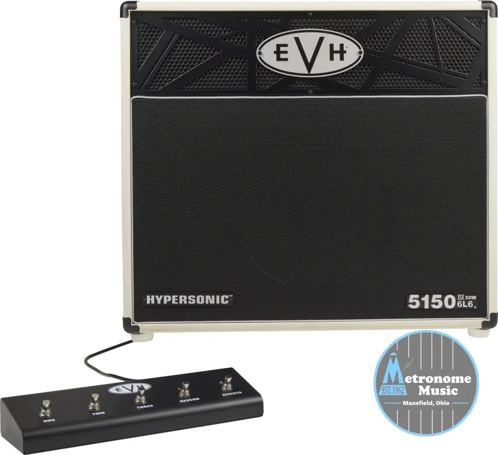 EVH  5150III® Hypersonic™ 6L6 1x12, Ivory - Metronome Music Inc.