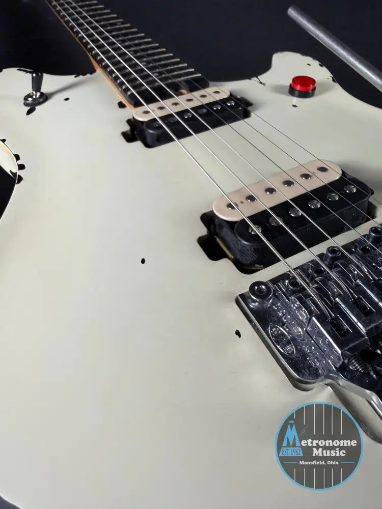 EVH Limited Edition Wolfgang Special Striped Series Ebony Fingerboard w/Gig Bag - Distressed Ivory - Electric Guitar