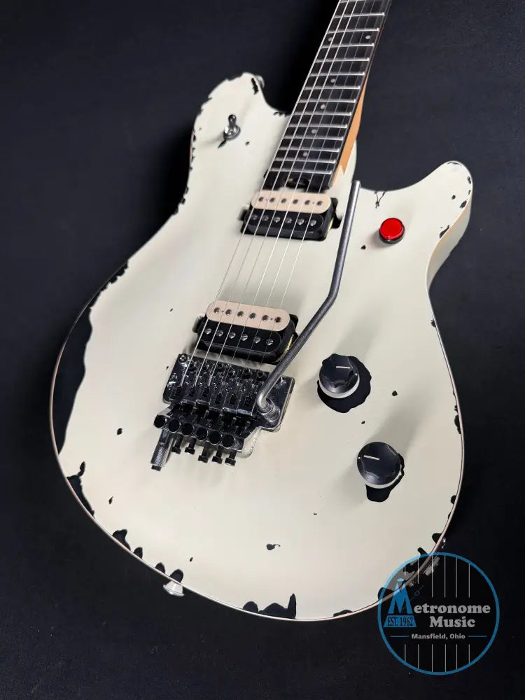 EVH Limited Edition Wolfgang Special Striped Series Ebony Fingerboard w/Gig Bag - Distressed Ivory - Electric Guitar