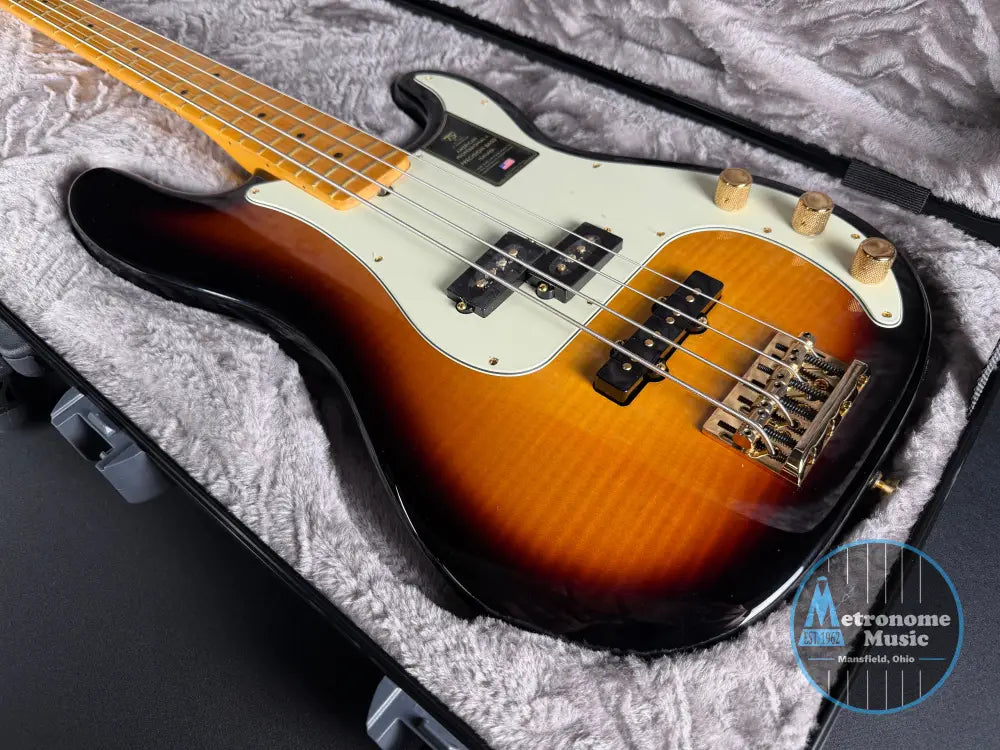 Fender 75th Anniversary American Professional PJ Bass - 2-Color Sunburst (2026) - Metronome Music Inc.