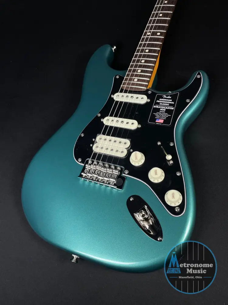 Fender American Professional Classic Stratocaster - HSS, Faded Sherwood Green Metallic - Metronome Music Inc.