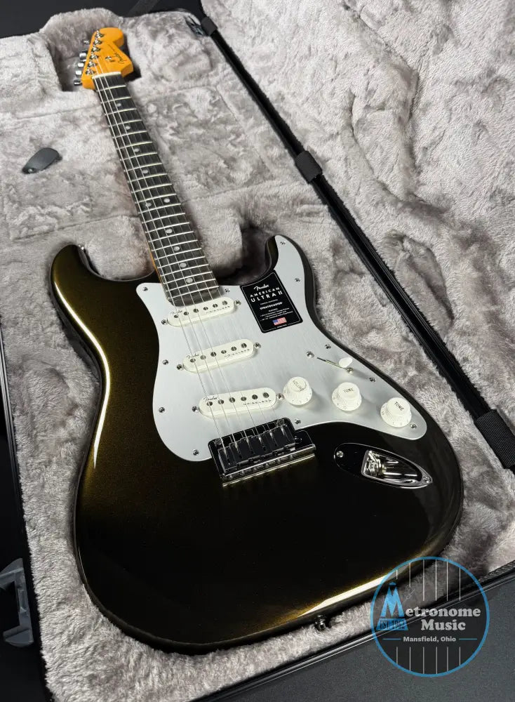 Fender American Ultra II Stratocaster Ebony - Texas Tea (2026) - Electric Guitar