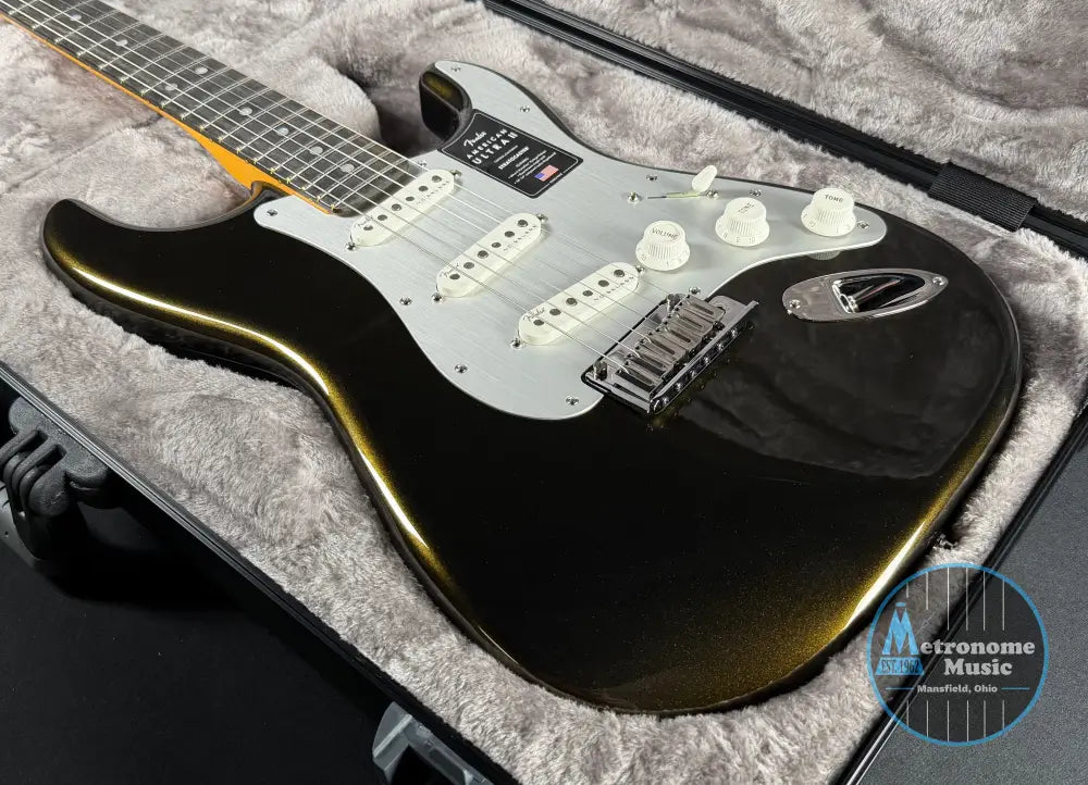 Fender American Ultra II Stratocaster Ebony - Texas Tea (2026) - Electric Guitar