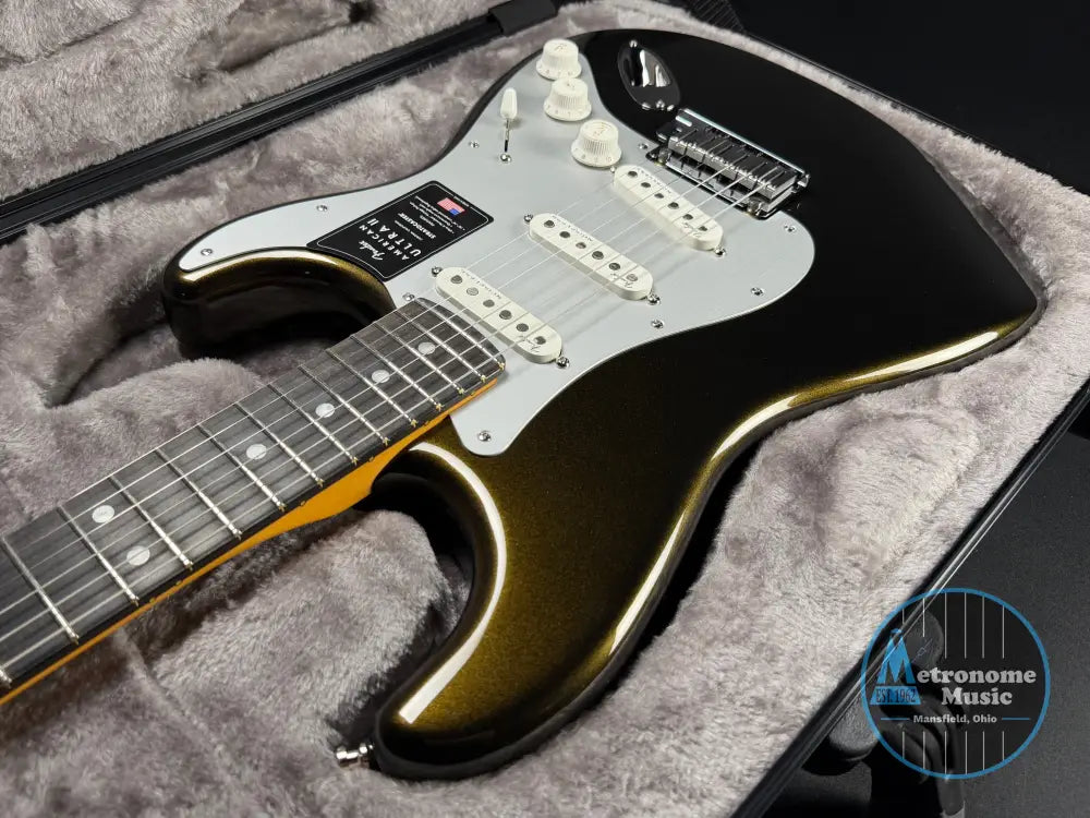 Fender American Ultra II Stratocaster Ebony - Texas Tea (2026) - Electric Guitar