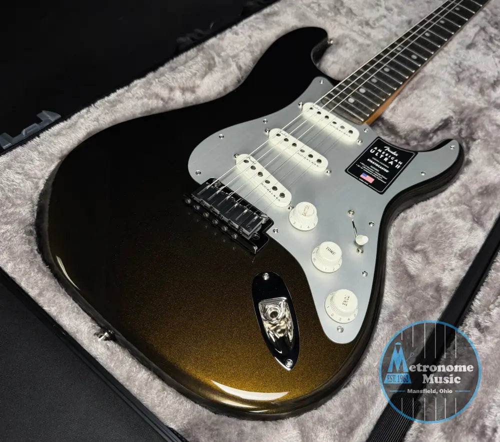 Fender American Ultra II Stratocaster Ebony - Texas Tea (2026) - Electric Guitar