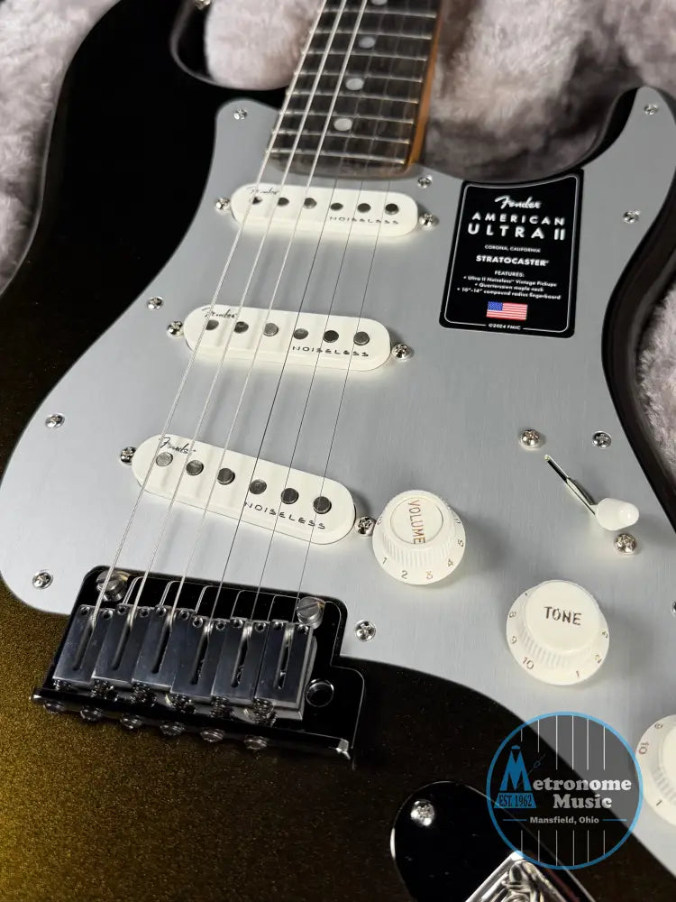 Fender American Ultra II Stratocaster Ebony - Texas Tea (2026) - Electric Guitar