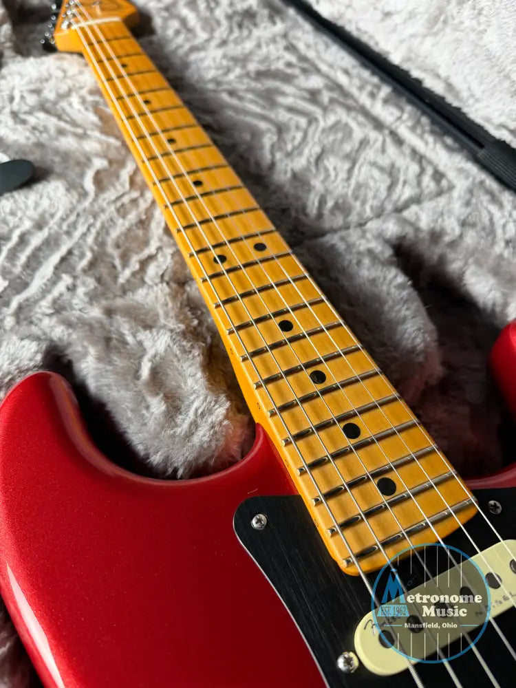 Fender American Ultra II Stratocaster w/OHSC - Sinister Red (Used) - Electric Guitar