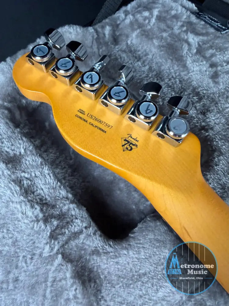 Fender American Ultra II Telecaster Ebony - Texas Tea (2026) - Electric Guitar