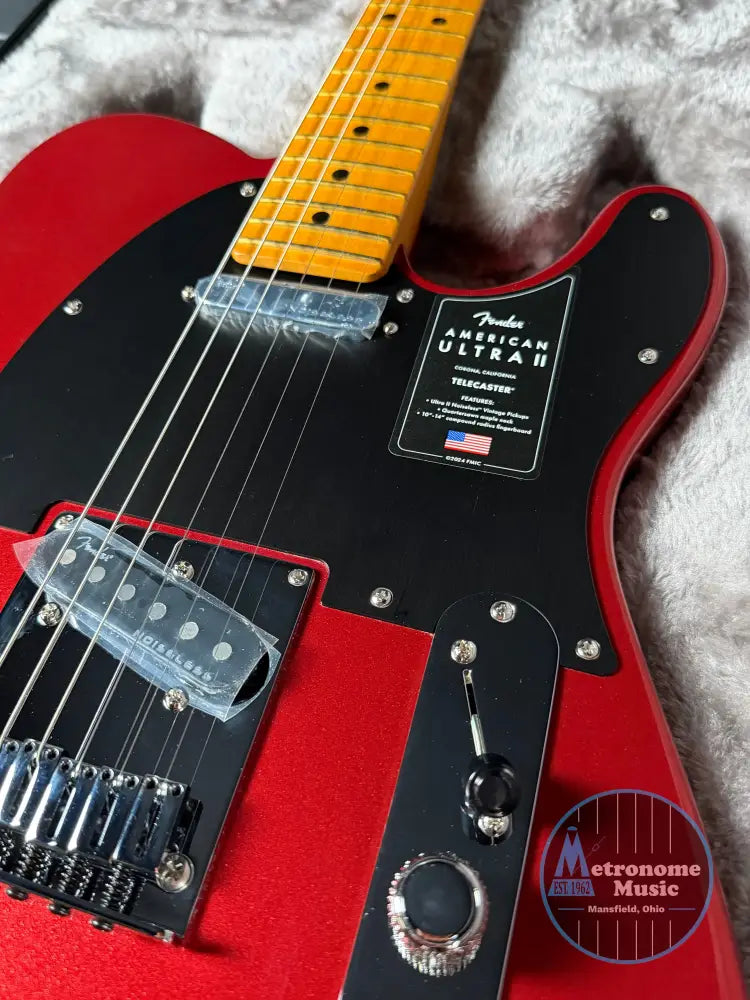 Fender American Ultra II Telecaster Maple - Sinister Red (2026) - Electric Guitar