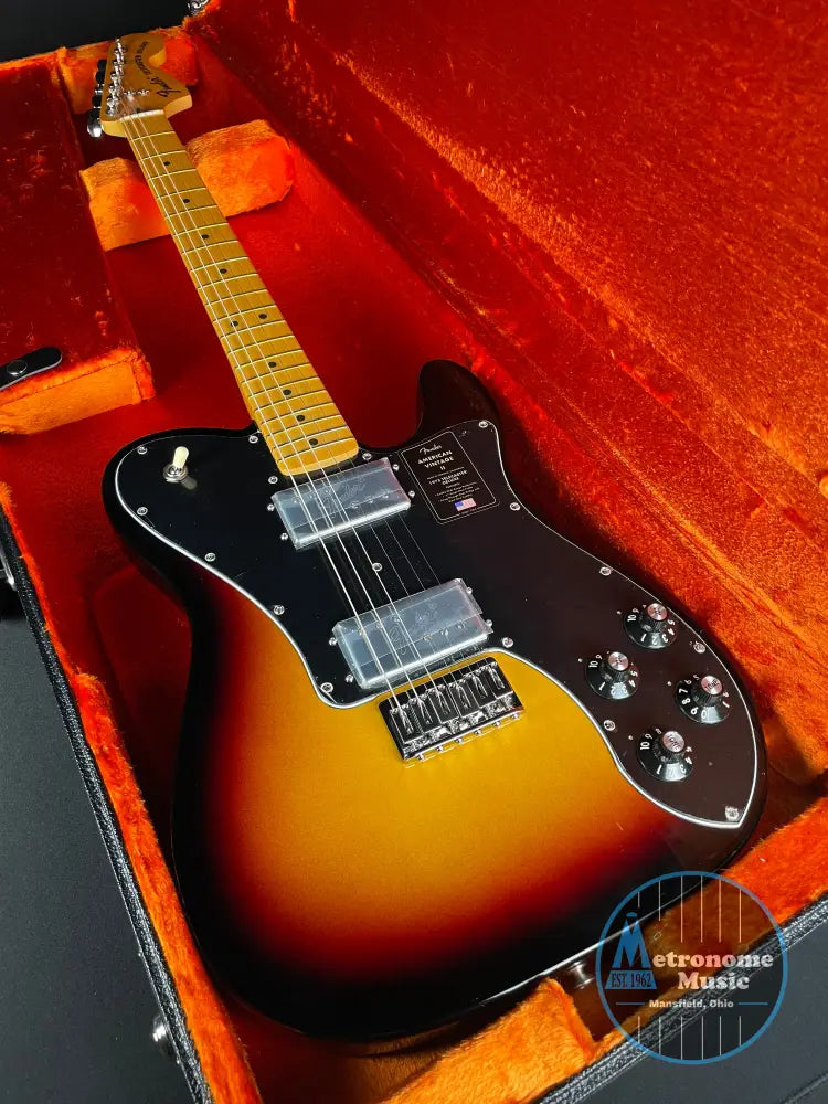 Fender American Vintage II 1975 Telecaster Deluxe - 3-Color Sunburst - Metronome Music Inc.