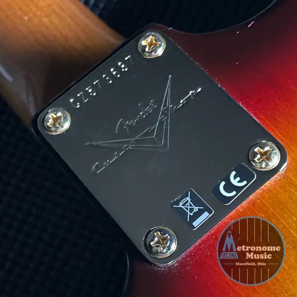 Fender Artisan Korina Stratocaster, Rosewood- Chocolate 3-Color Sunburst (7lbs 12oz) - Metronome Music Inc.