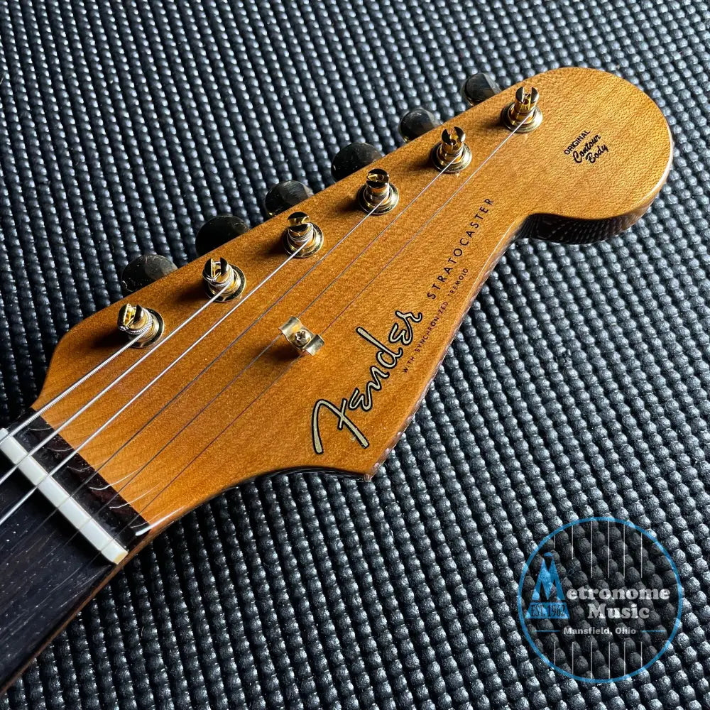 Fender Artisan Korina Stratocaster, Rosewood- Chocolate 3-Color Sunburst (7lbs 12oz) - Metronome Music Inc.