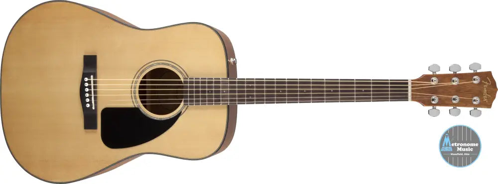 Fender CD-60 Dreadnought Acoustic w/Case, Walnut Fingerboard- Natural - Metronome Music Inc.