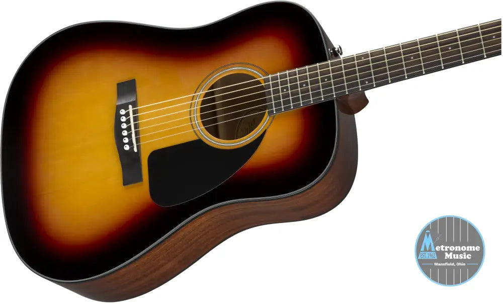 Fender CD-60 Dreadnought Acoustic w/Case, Walnut Fingerboard- Sunburst - Metronome Music Inc.