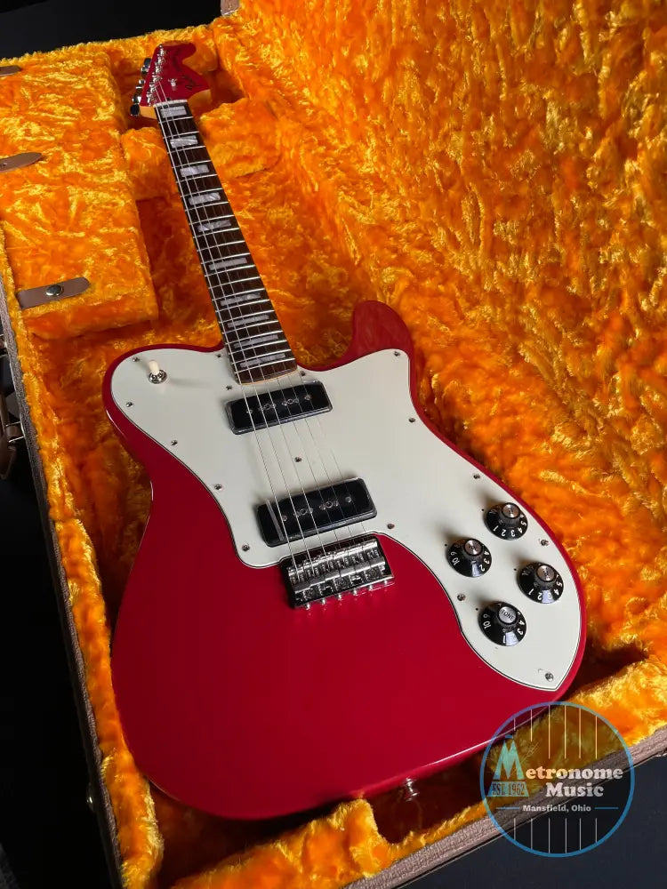 Fender Chris Shiflett Cleaver Telecaster Deluxe - Dakota Red - Metronome Music Inc.