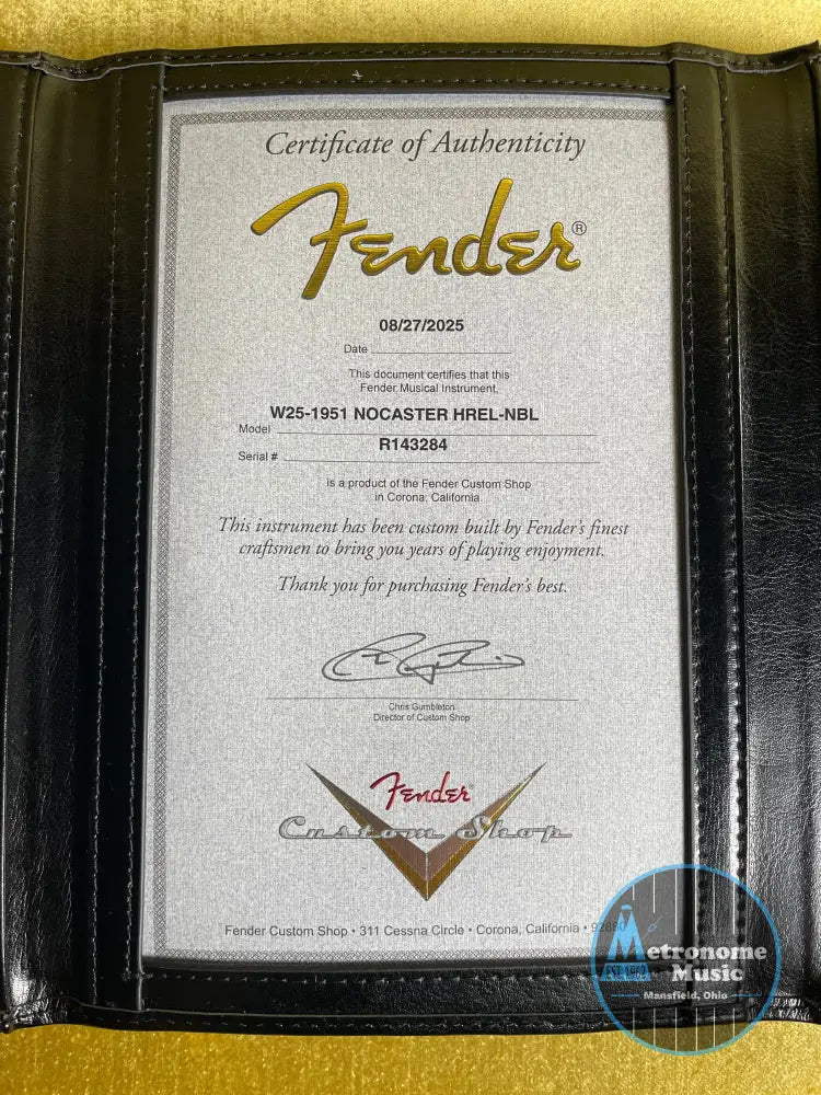 Fender Custom Shop 1951 Nocaster, Heavy Relic - Nocaster Blonde (2025) - Metronome Music Inc.