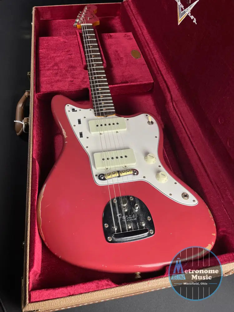 Fender Custom Shop 1963 Jazzmaster Relic, Time Machine - Cimarron Red (2025) - Metronome Music Inc.