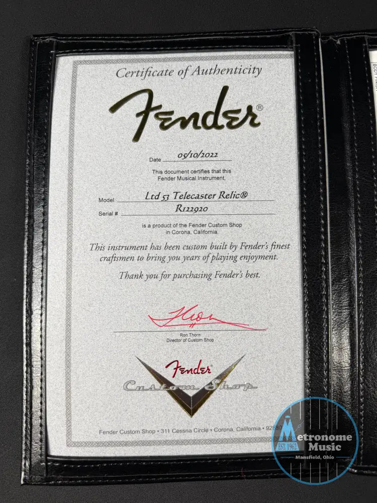 Fender Custom Shop Limited ’53 Tele HS Heavy Relic - Aged Natural - Electric Guitar