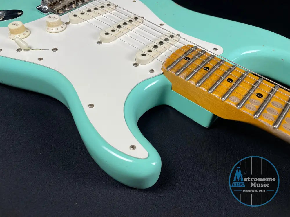 Fender Custom Shop Limited Edition Fat '50s Strat Relic - Super Faded Aged Sea Foam Green - Metronome Music Inc.