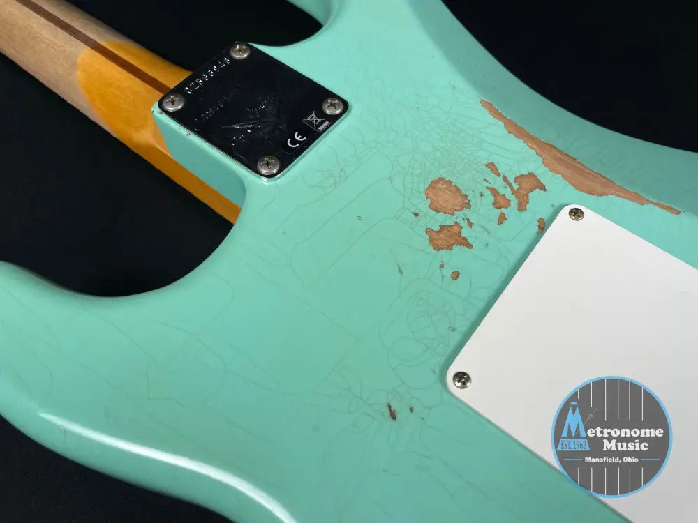 Fender Custom Shop Limited Edition Fat '50s Strat Relic - Super Faded Aged Sea Foam Green - Metronome Music Inc.