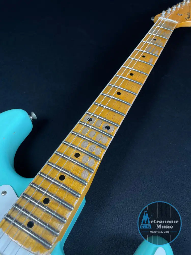 Fender Custom Shop Limited Edition Fat '50s Strat Relic - Super Faded Aged Sea Foam Green - Metronome Music Inc.