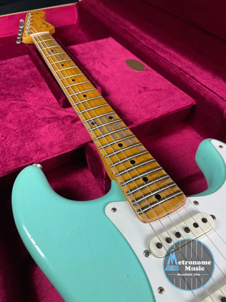 Fender Custom Shop Limited Edition Fat '50s Strat Relic - Super Faded Aged Sea Foam Green - Metronome Music Inc.
