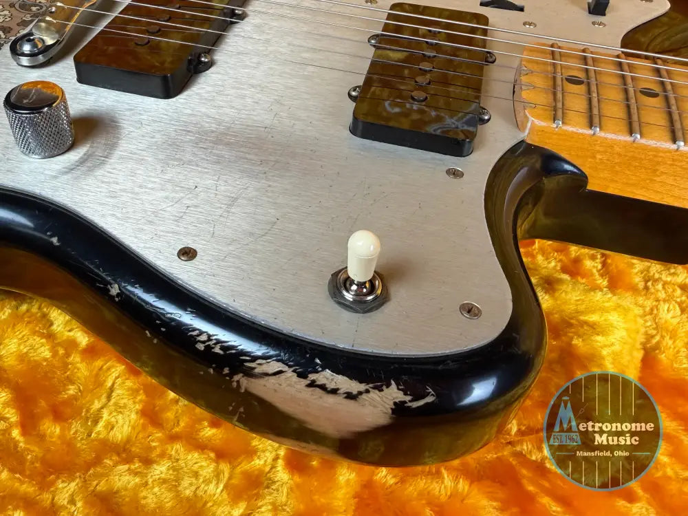 Fender Custom Shop Limited Edition Custom Jazzmaster Relic - Aged Black Paisley - Electric Guitar