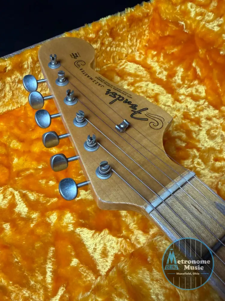 Fender Custom Shop Limited Edition Custom Jazzmaster Relic - Aged Black Paisley - Electric Guitar
