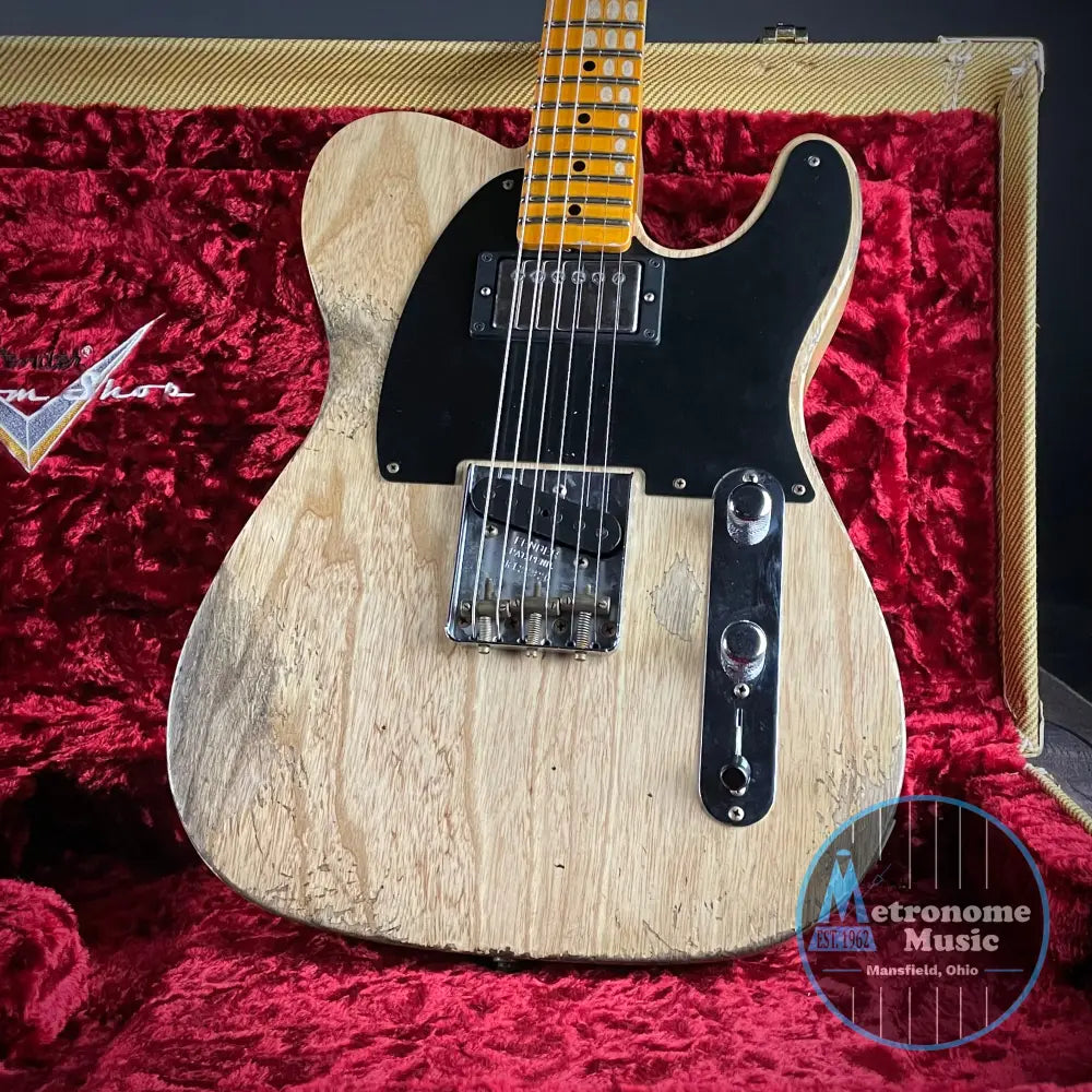 Fender Custom Shop LTD 1953 Telecaster HS, Heavy Relic- Aged Natural (7lbs 3oz) - Metronome Music Inc.