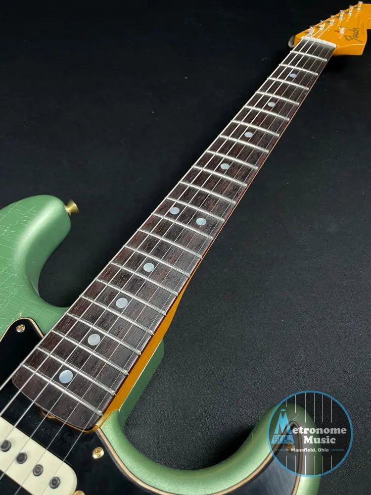 Fender Custom Shop LTD 1965 Dual-Mag Stratocaster - Aged Sage Green Metallic - Metronome Music Inc.