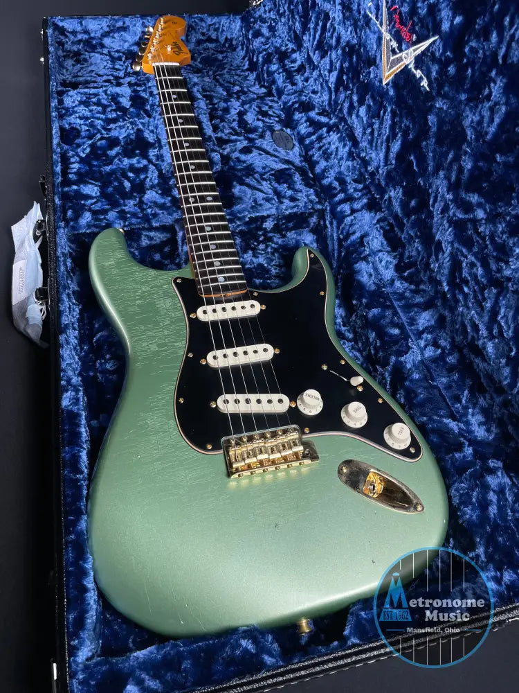 Fender Custom Shop LTD 1965 Dual-Mag Stratocaster - Aged Sage Green Metallic - Metronome Music Inc.