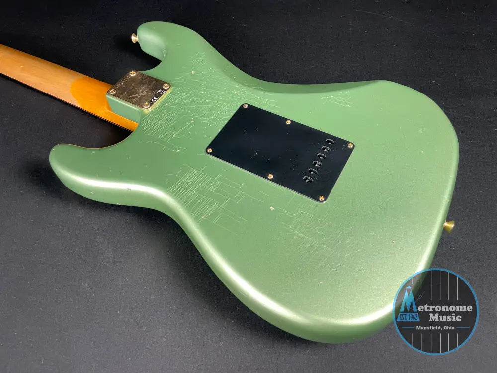 Fender Custom Shop LTD 1965 Dual-Mag Stratocaster - Aged Sage Green Metallic - Metronome Music Inc.