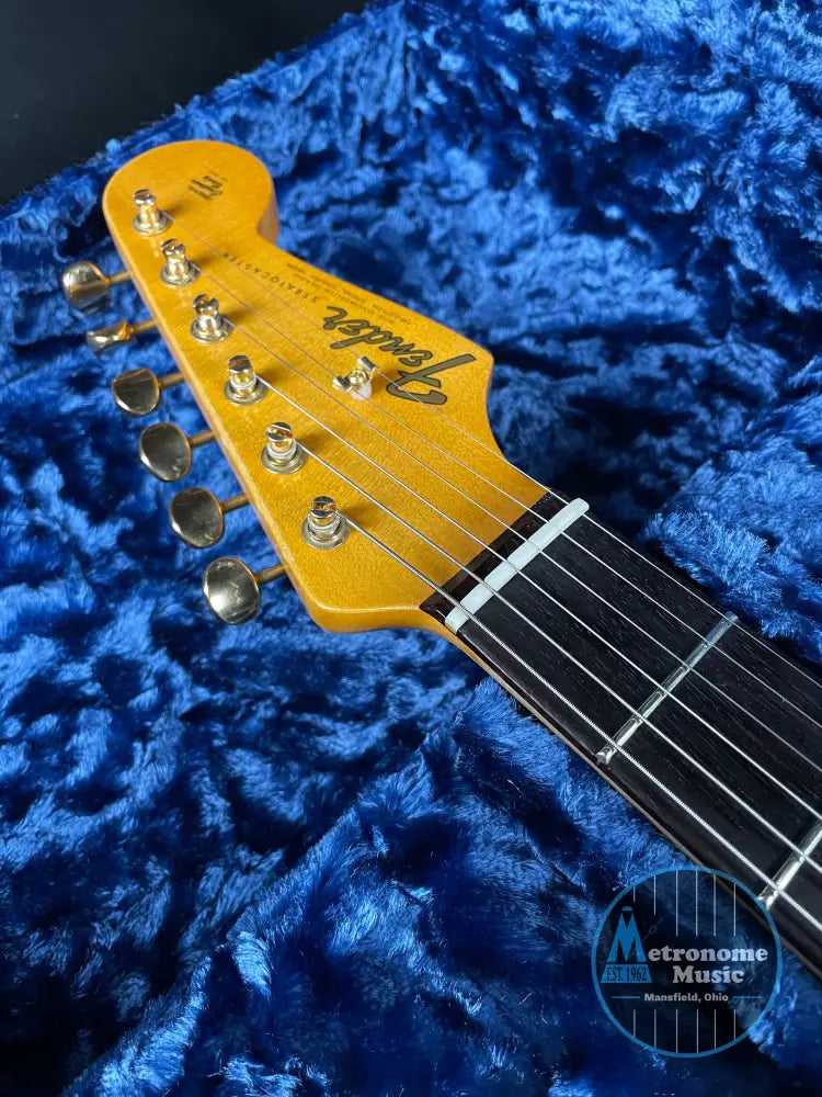 Fender Custom Shop LTD 1965 Dual-Mag Stratocaster - Aged Sage Green Metallic - Metronome Music Inc.