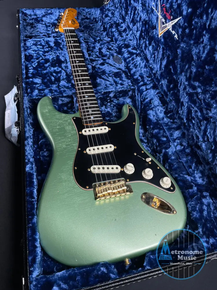Fender Custom Shop LTD 1965 Dual-Mag Stratocaster - Aged Sage Green Metallic - Metronome Music Inc.