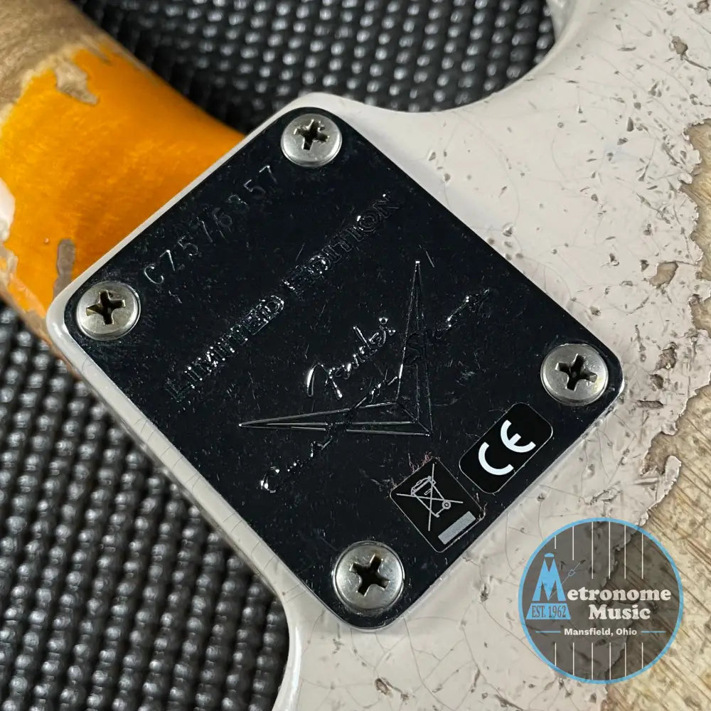 Fender Custom Shop LTD Red Hot Stratocaster, Super Heavy Relic- Aged Dirty White Blonde (7lbs 7oz) - Metronome Music Inc.