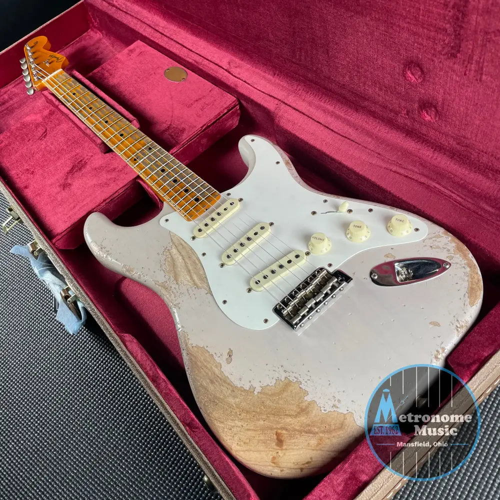Fender Custom Shop LTD Red Hot Stratocaster, Super Heavy Relic- Aged Dirty White Blonde (7lbs 7oz) - Metronome Music Inc.