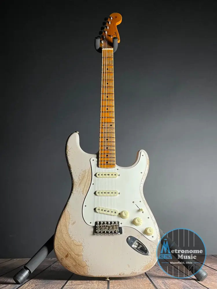 Fender Custom Shop LTD Red Hot Stratocaster, Super Heavy Relic- Aged Dirty White Blonde (7lbs 7oz) - Metronome Music Inc.