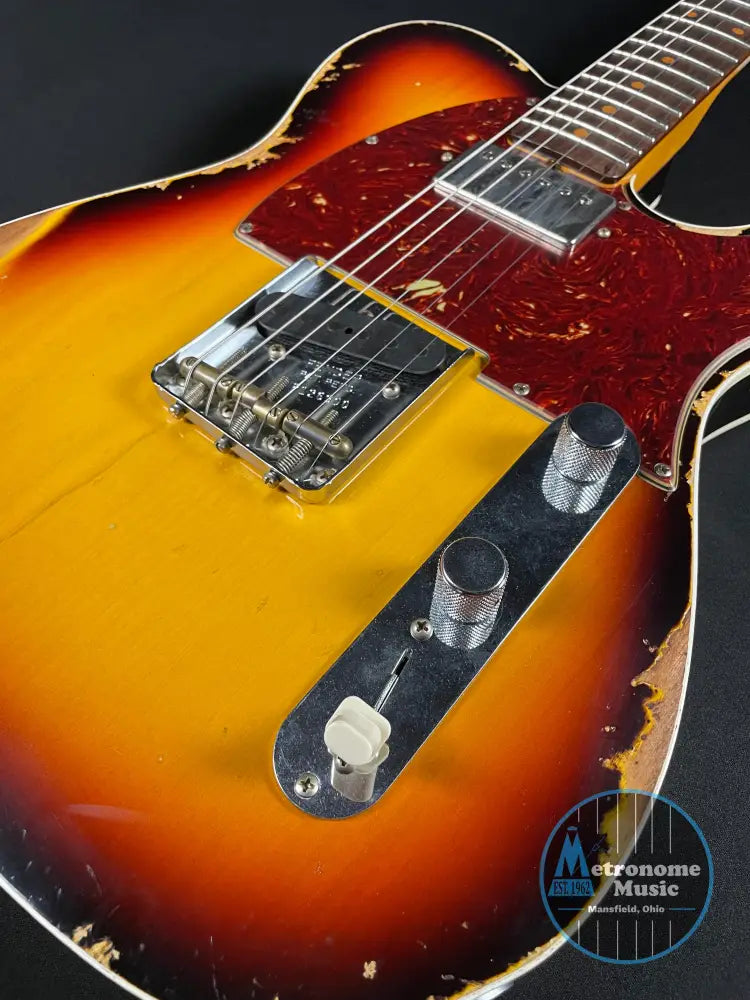 Fender Custom Shop LTD Reverse 1960 Tele Custom, Heavy Relic - 3-Color Sunburst - Metronome Music Inc.