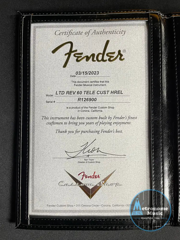 Fender Custom Shop LTD Reverse 1960 Tele Custom, Heavy Relic - 3-Color Sunburst - Metronome Music Inc.